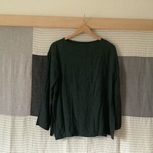 Black Crane Wool Shirt
